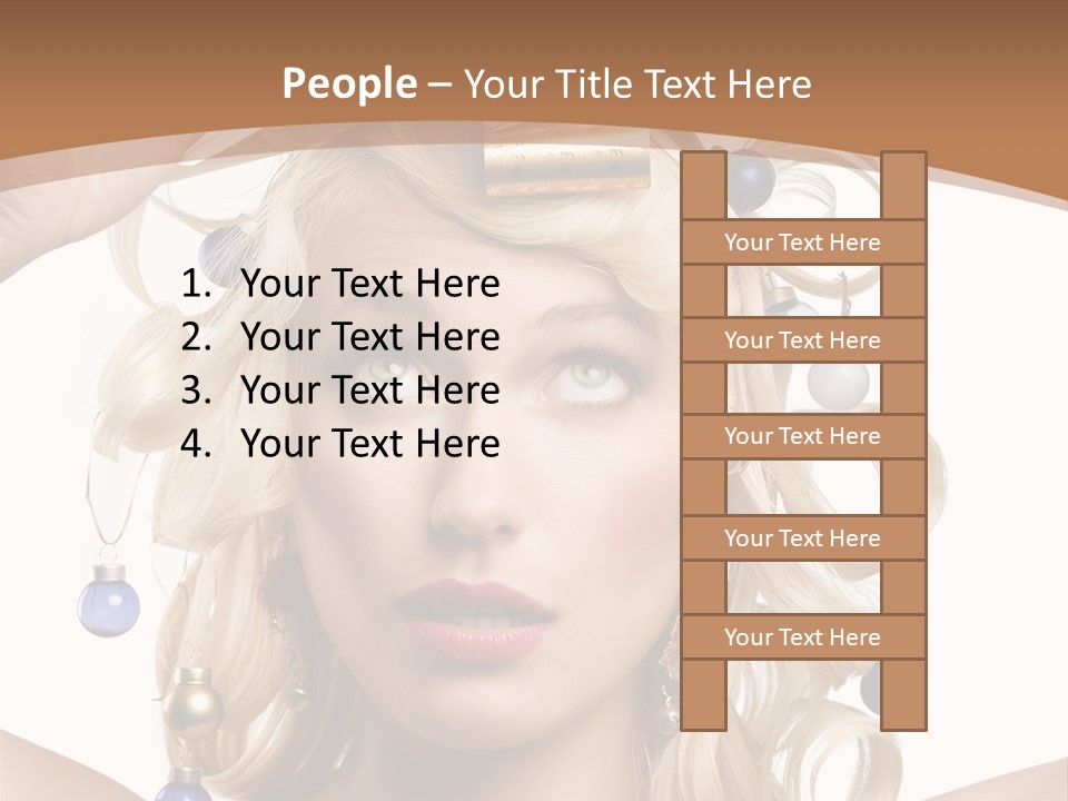 Holiday Hair Styles PowerPoint Template