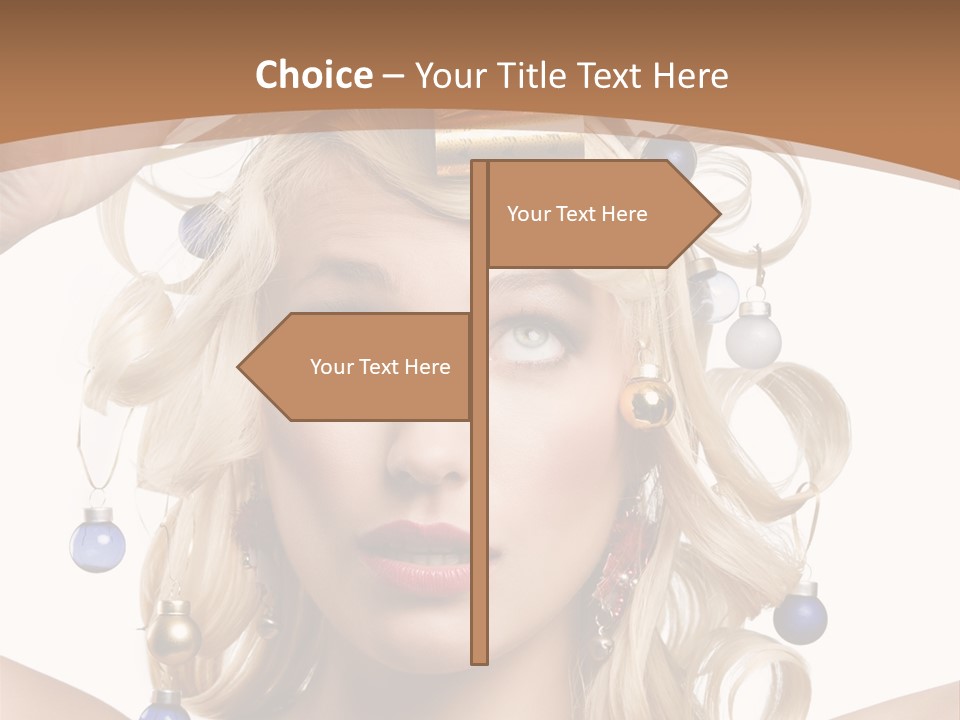 Holiday Hair Styles PowerPoint Template