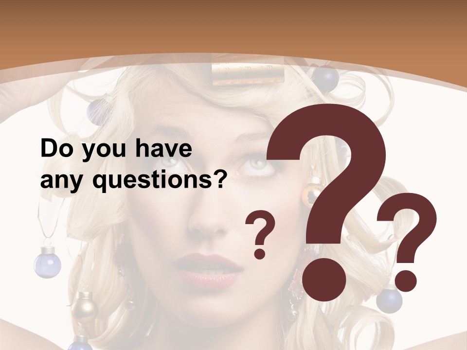 Holiday Hair Styles PowerPoint Template