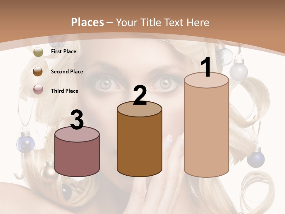 Christmas Tree Hair PowerPoint Template