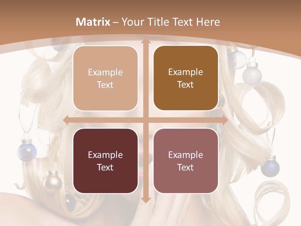 Christmas Tree Hair PowerPoint Template