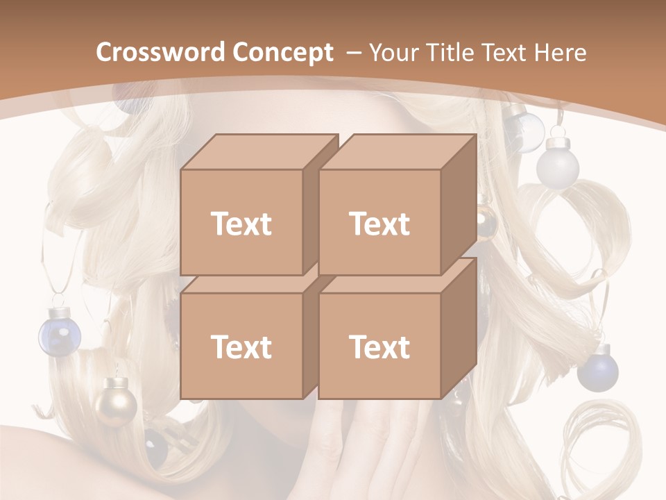 Christmas Tree Hair PowerPoint Template