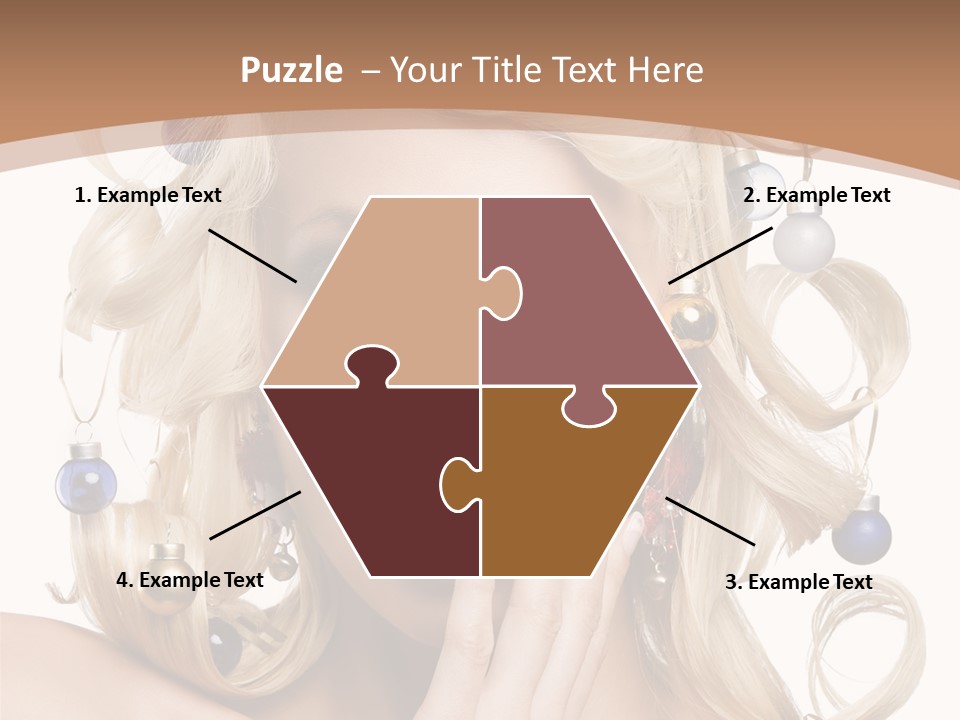 Christmas Tree Hair PowerPoint Template