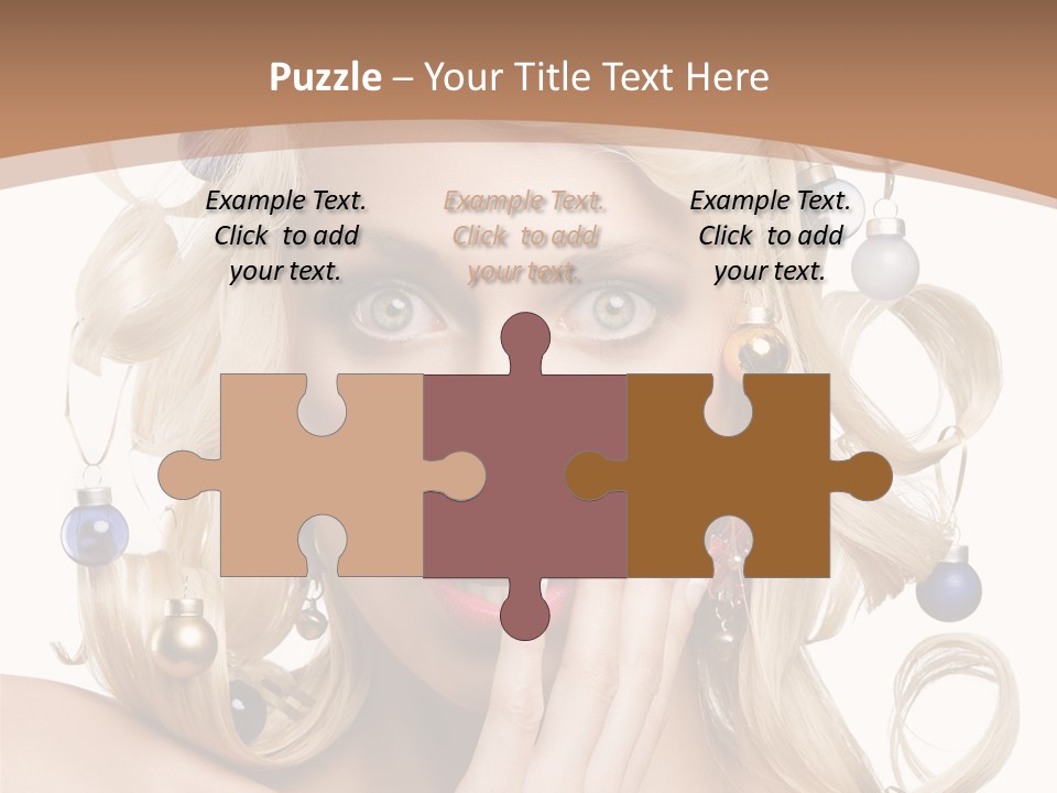 Christmas Tree Hair PowerPoint Template