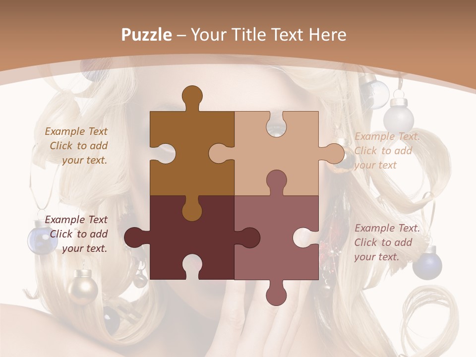 Christmas Tree Hair PowerPoint Template