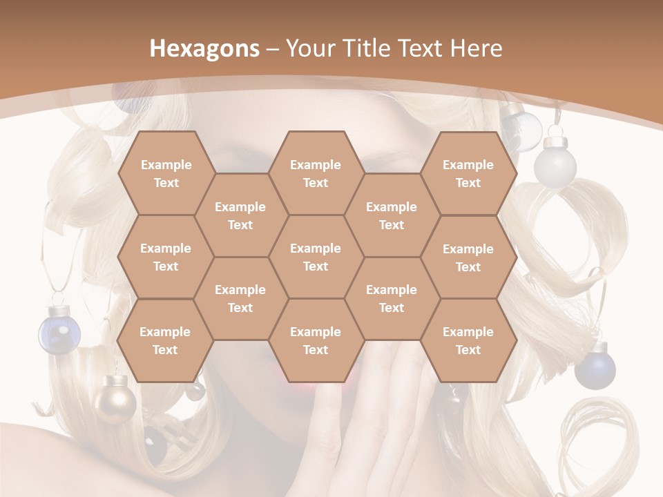 Christmas Tree Hair PowerPoint Template