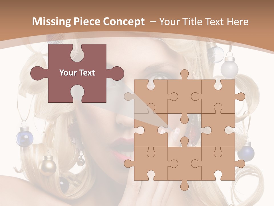 Christmas Tree Hair PowerPoint Template