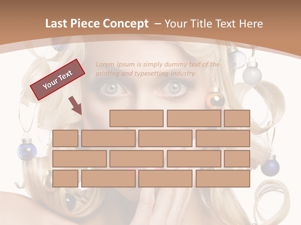 Christmas Tree Hair PowerPoint Template