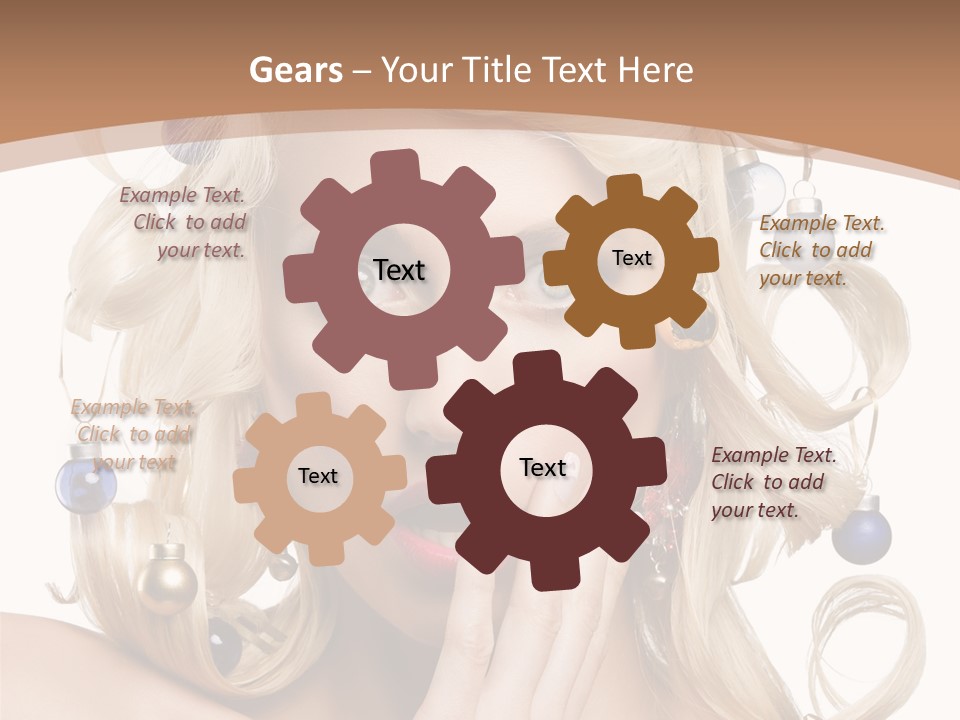 Christmas Tree Hair PowerPoint Template