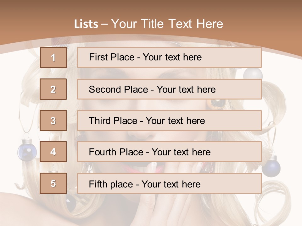 Christmas Tree Hair PowerPoint Template