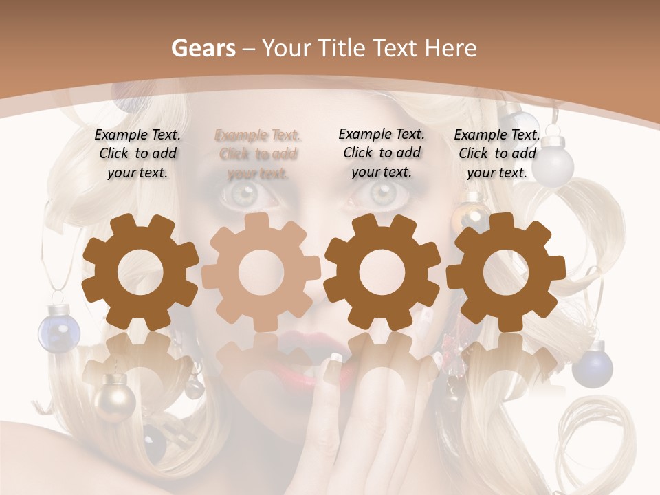 Christmas Tree Hair PowerPoint Template