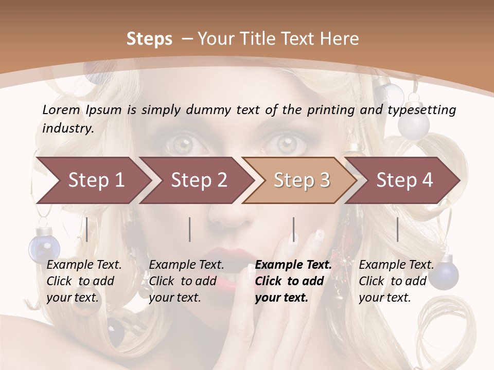 Christmas Tree Hair PowerPoint Template