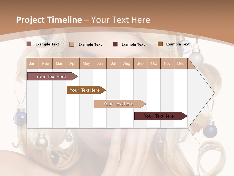 Christmas Tree Hair PowerPoint Template