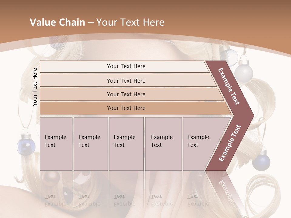 Christmas Tree Hair PowerPoint Template