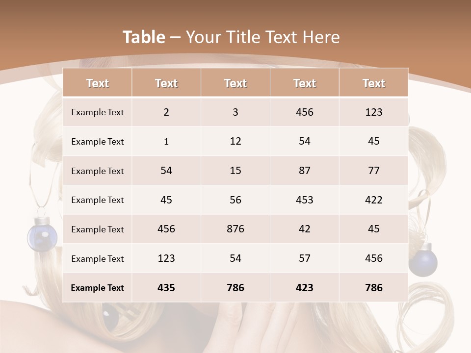 Christmas Tree Hair PowerPoint Template