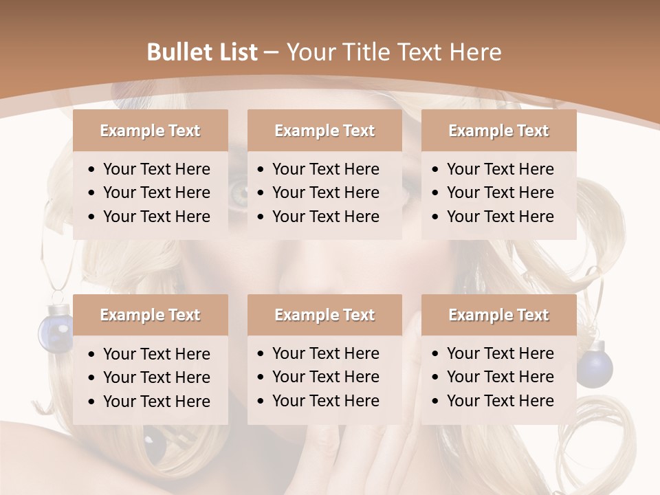 Christmas Tree Hair PowerPoint Template