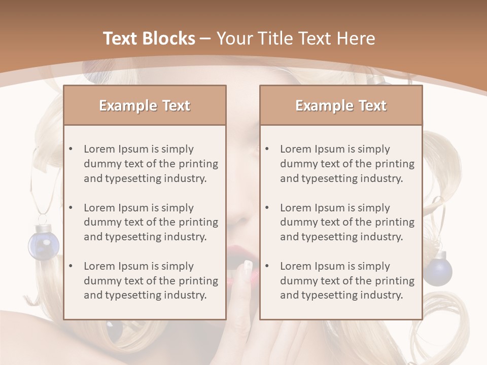 Christmas Tree Hair PowerPoint Template