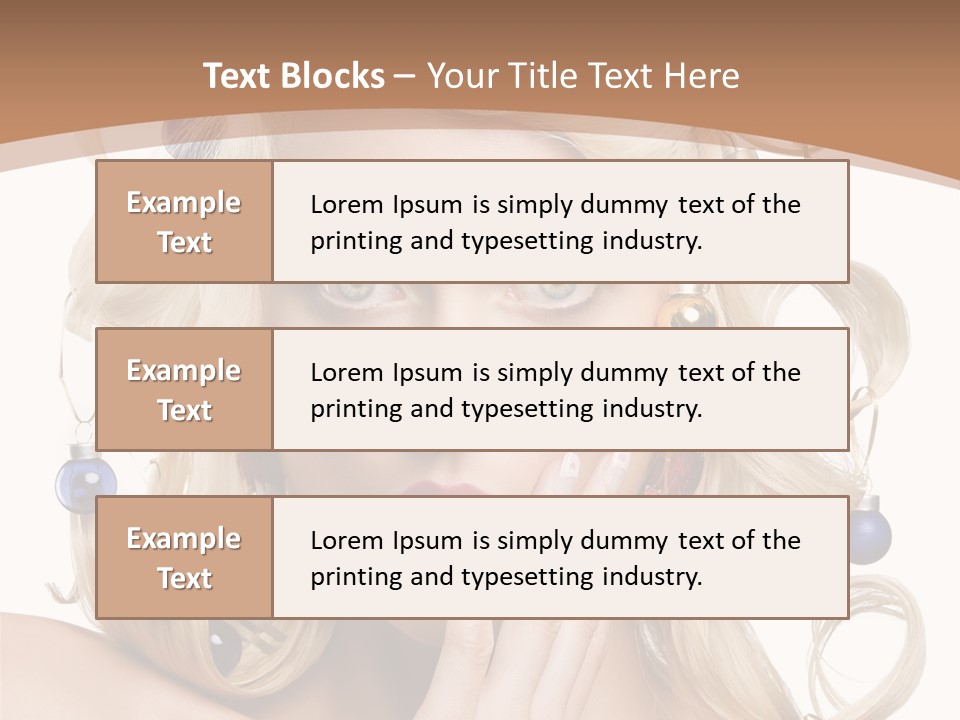 Christmas Tree Hair PowerPoint Template