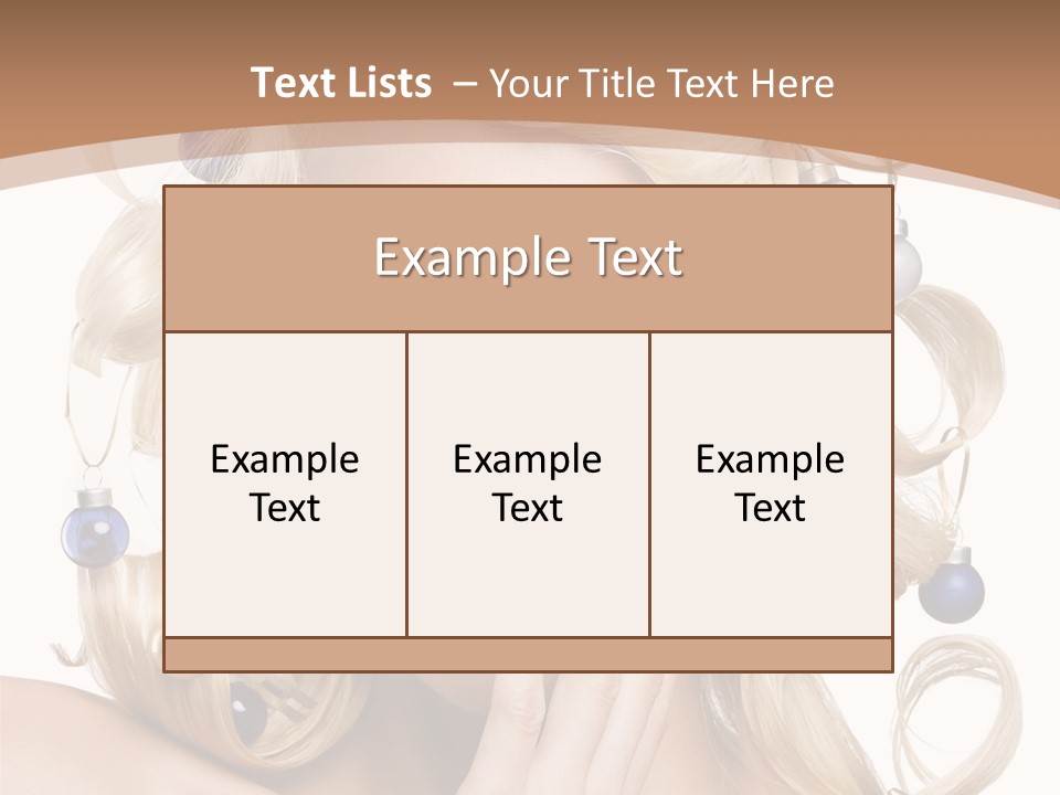 Christmas Tree Hair PowerPoint Template