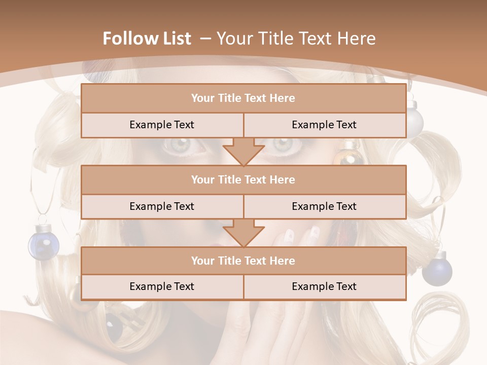 Christmas Tree Hair PowerPoint Template