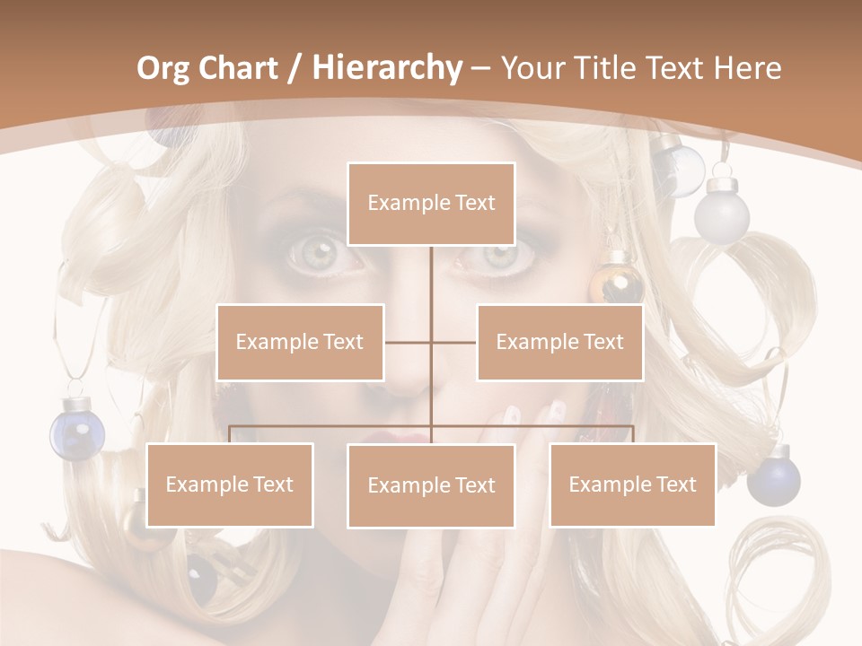 Christmas Tree Hair PowerPoint Template