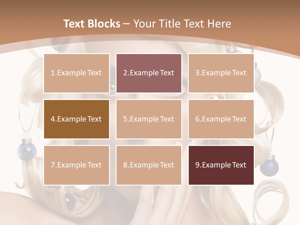 Christmas Tree Hair PowerPoint Template