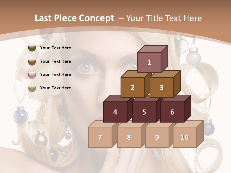 Christmas Tree Hair PowerPoint Template