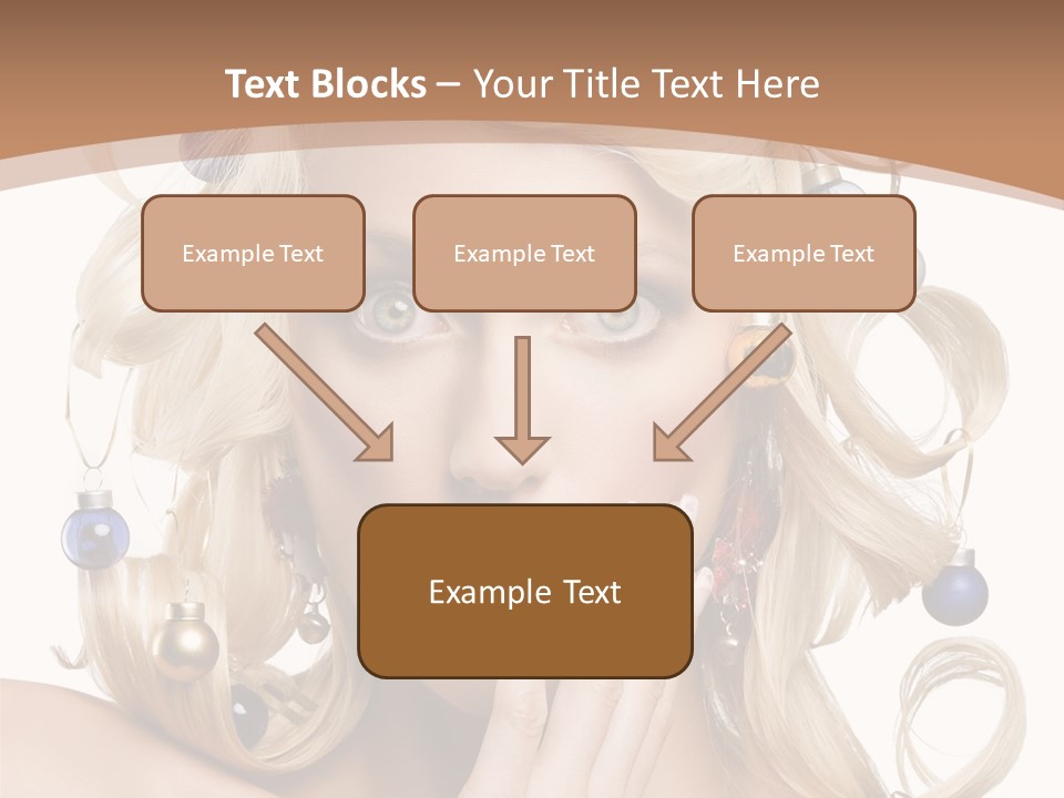 Christmas Tree Hair PowerPoint Template