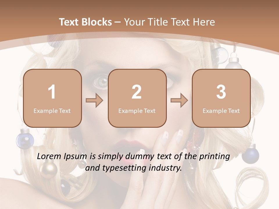 Christmas Tree Hair PowerPoint Template