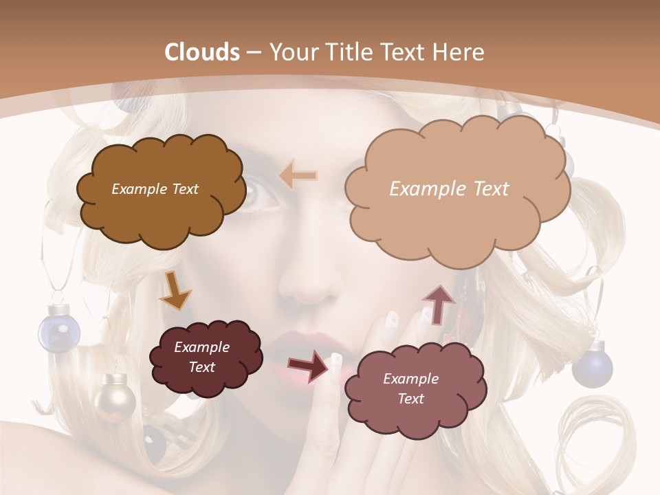 Christmas Tree Hair PowerPoint Template