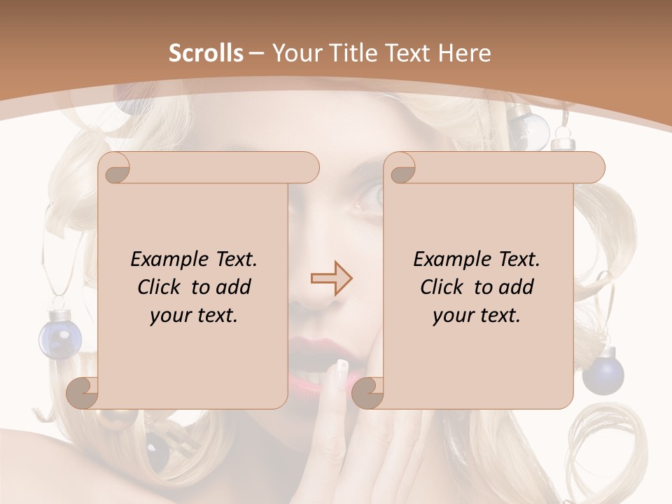 Christmas Tree Hair PowerPoint Template