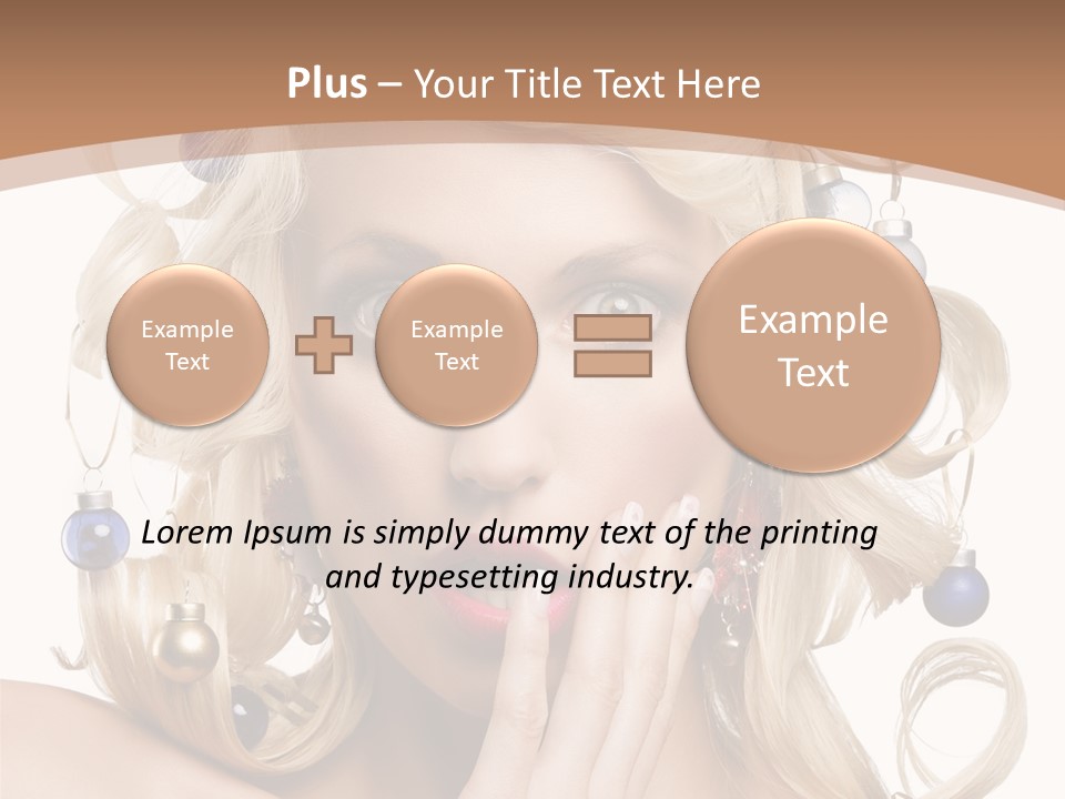 Christmas Tree Hair PowerPoint Template