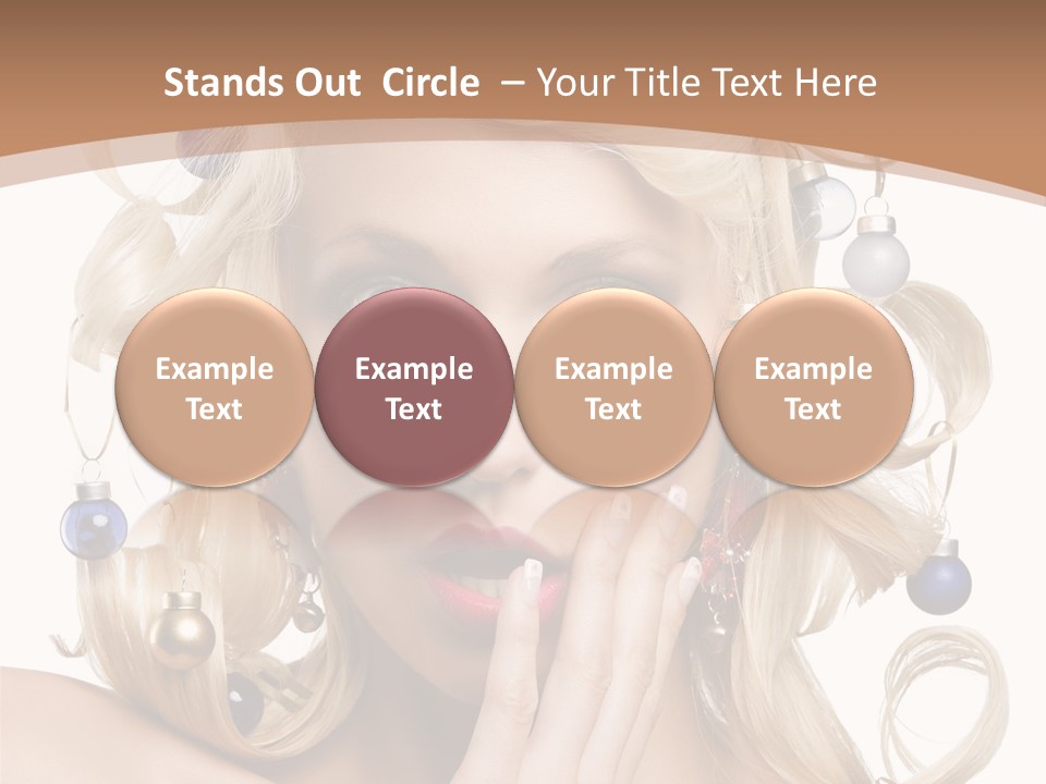 Christmas Tree Hair PowerPoint Template