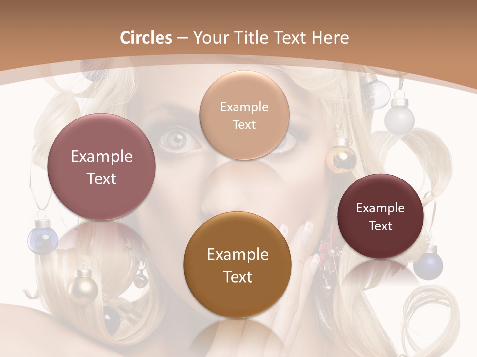 Christmas Tree Hair PowerPoint Template