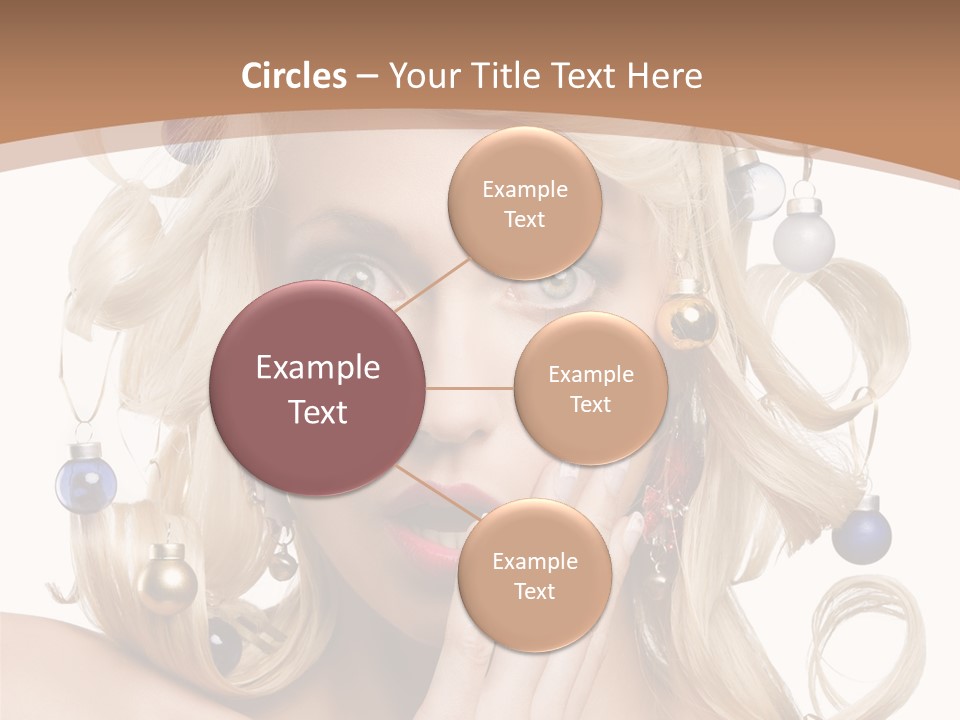 Christmas Tree Hair PowerPoint Template