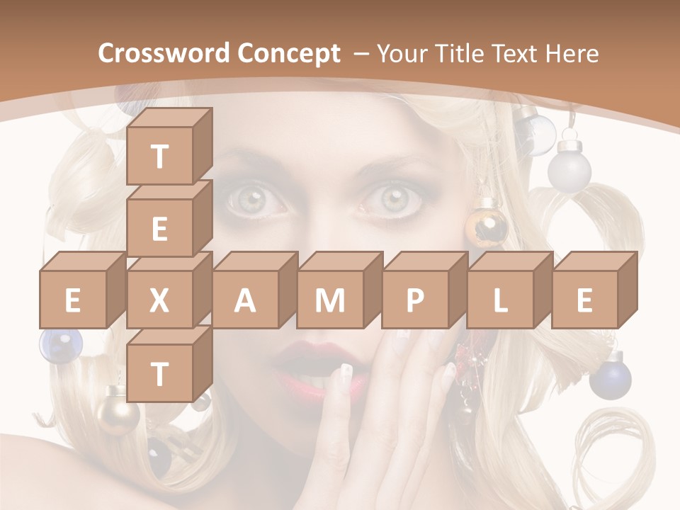 Christmas Tree Hair PowerPoint Template