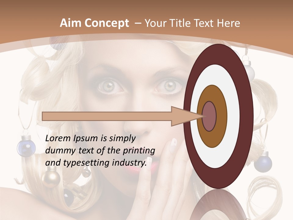 Christmas Tree Hair PowerPoint Template