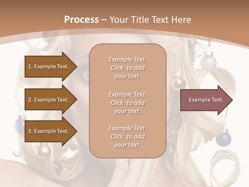 Christmas Tree Hair PowerPoint Template