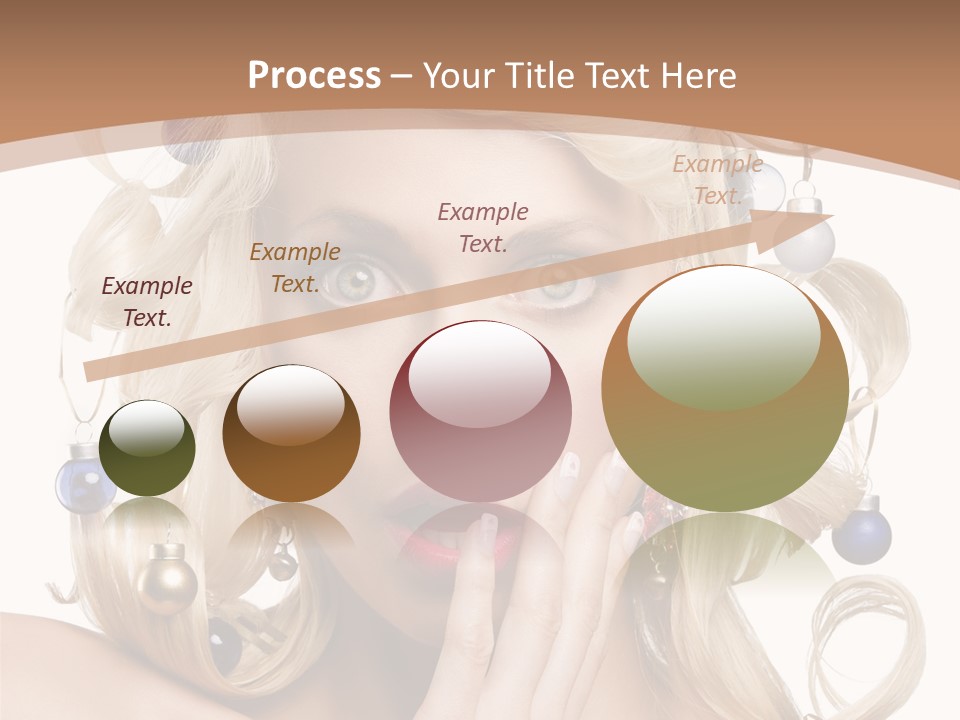 Christmas Tree Hair PowerPoint Template