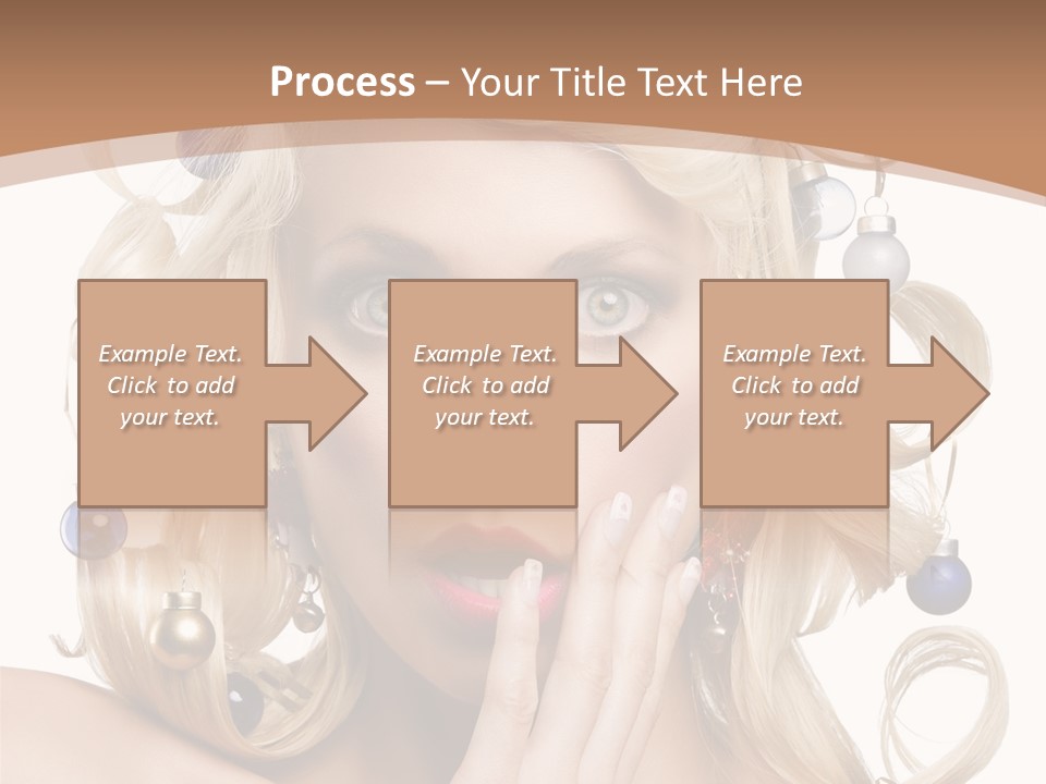 Christmas Tree Hair PowerPoint Template