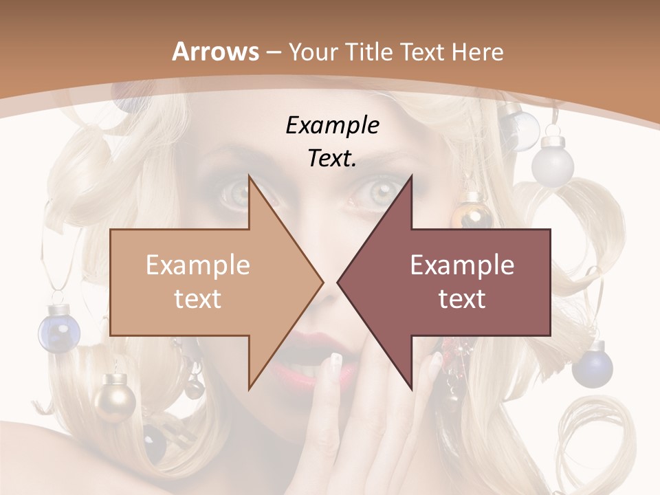 Christmas Tree Hair PowerPoint Template