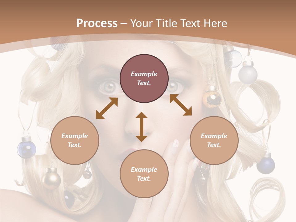 Christmas Tree Hair PowerPoint Template