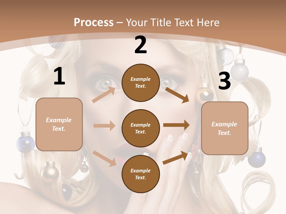 Christmas Tree Hair PowerPoint Template