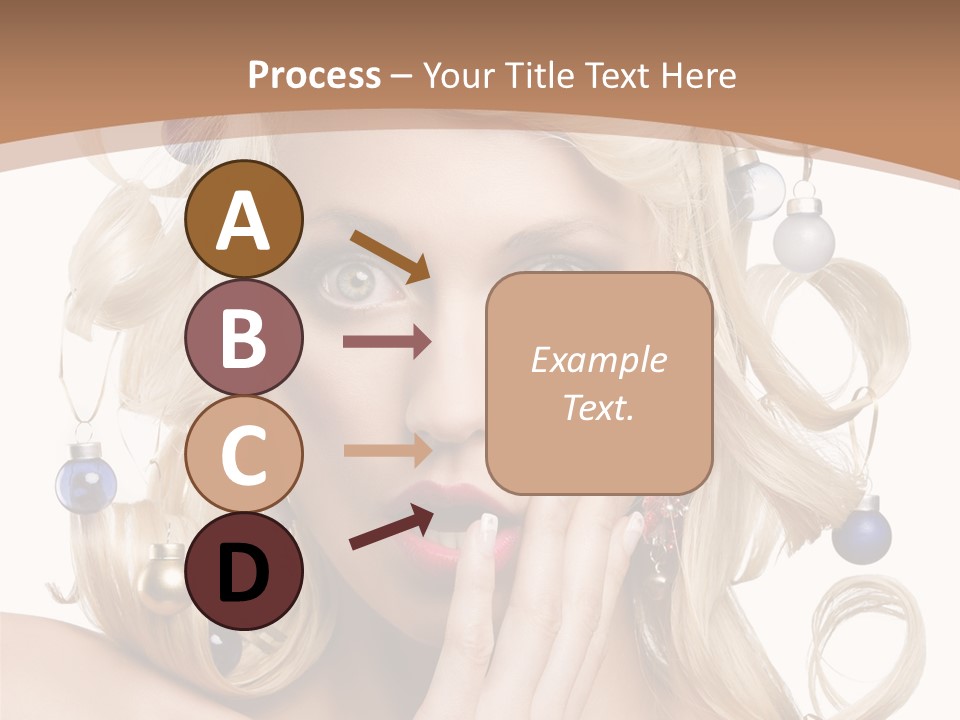 Christmas Tree Hair PowerPoint Template