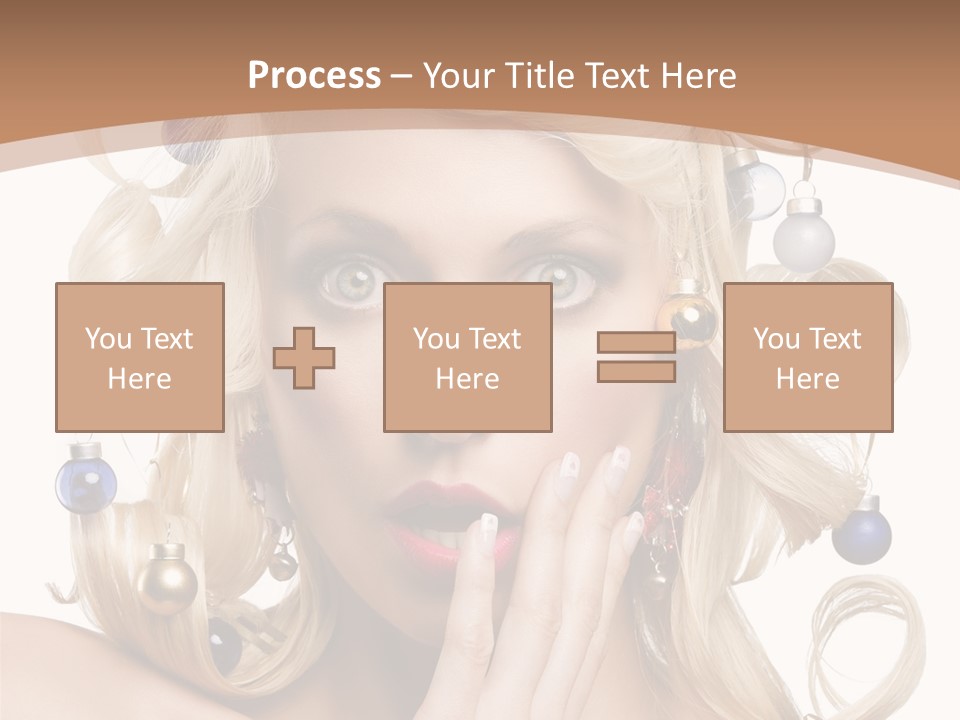 Christmas Tree Hair PowerPoint Template