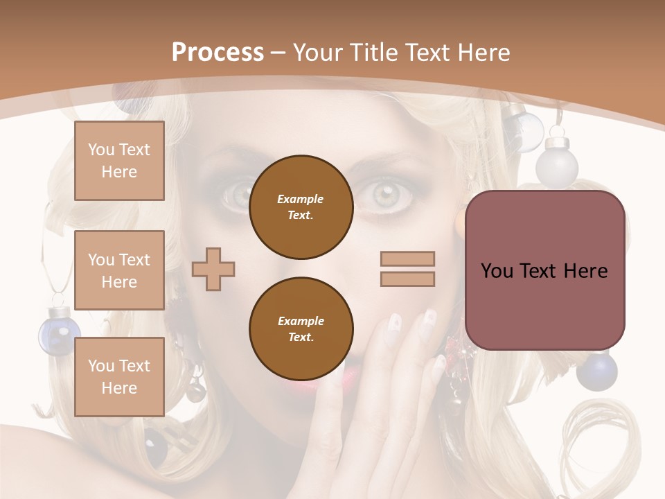 Christmas Tree Hair PowerPoint Template