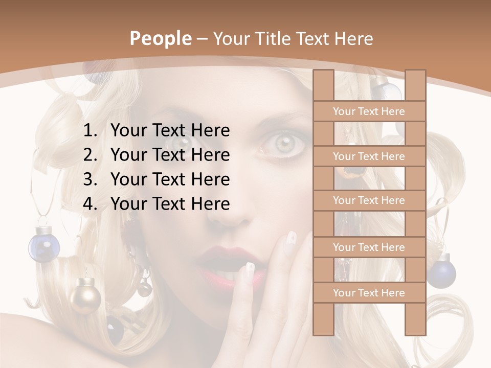 Christmas Tree Hair PowerPoint Template