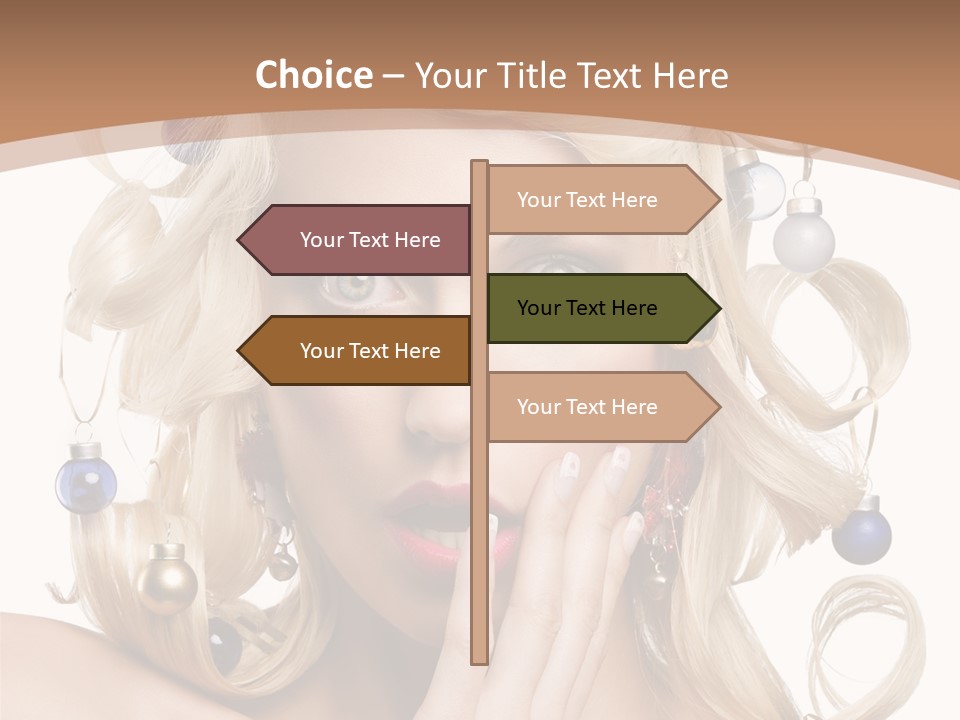 Christmas Tree Hair PowerPoint Template