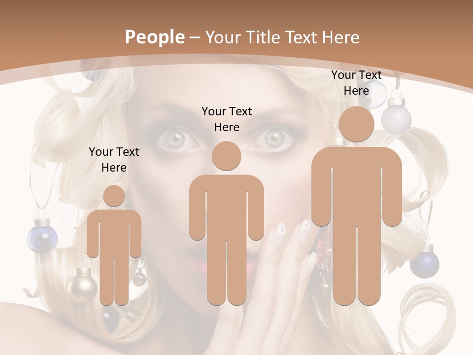 Christmas Tree Hair PowerPoint Template