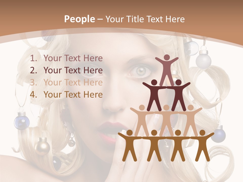 Christmas Tree Hair PowerPoint Template